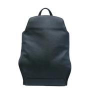 Pre-owned Leather backpacks Hermès Vintage , Black , Dames