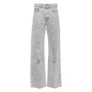 Snap Off Chap Jeans Y/Project , Gray , Dames