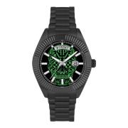 Datum Superlatief Gent Horloge Philipp Plein , Black , Heren