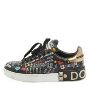 Pre-owned Leather sneakers Dolce & Gabbana Pre-owned , Multicolor , Da...