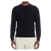 Blauwe Katoenen Crewneck Sweater Drumohr , Blue , Heren