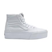 Canvas Skate Sneakers Vans , White , Dames