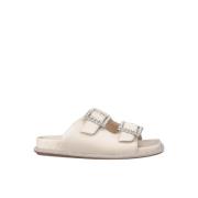 Sprankelende Platte Sandaal Alma EN Pena , White , Dames