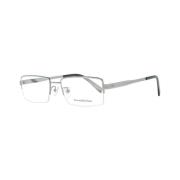 Titanium Half-Rim Optische Monturen Ermenegildo Zegna , Gray , Heren