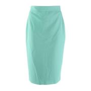 Groene rok met polyester en elastaan Pinko , Green , Dames