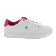 Verhoogde Sneaker Corporate Vulc Tommy Hilfiger , White , Dames