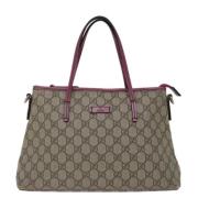 Pre-owned Canvas gucci-bags Gucci Vintage , Beige , Dames