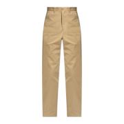 Katoenen broek A.p.c. , Beige , Heren