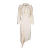 Elegante Jurk Abito Elisabetta Franchi , Beige , Dames