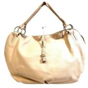 Pre-owned Leather celine-bags Celine Vintage , Beige , Dames