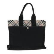 Pre-owned Canvas handbags Burberry Vintage , Black , Dames