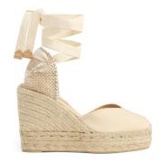 Chiara/8Ed/001 11 cm Wedges Castañer , Beige , Dames