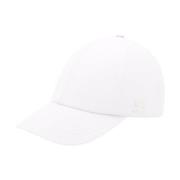 Witte Katoenen Baseballpet met Logodetail Courrèges , White , Dames