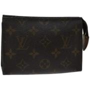 Pre-owned Canvas pouches Louis Vuitton Vintage , Brown , Dames