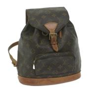 Pre-owned Canvas backpacks Louis Vuitton Vintage , Brown , Dames