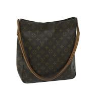 Pre-owned Canvas handbags Louis Vuitton Vintage , Brown , Dames