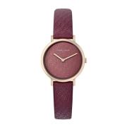 Paarse Quartz Damesmode Horloge Pierre Cardin , Purple , Dames