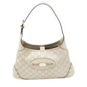 Pre-owned Leather handbags Gucci Vintage , White , Dames