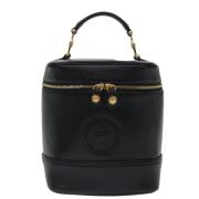 Pre-owned Leather handbags Versace Pre-owned , Black , Dames