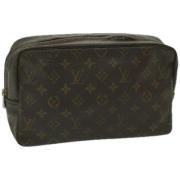 Pre-owned Canvas clutches Louis Vuitton Vintage , Brown , Dames