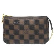 Pre-owned Canvas clutches Louis Vuitton Vintage , Brown , Dames