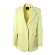 Gele Blazer voor Dames Pinko , Yellow , Dames