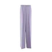 Lila Broek Polyester Elastaan Vrouwen Pinko , Purple , Dames