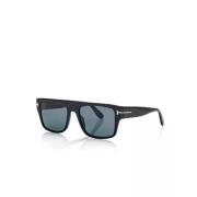 Black Geometric Sunglasses with Monogram Tom Ford , Black , Dames