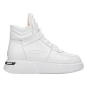 Witte Suede High-top Winter Sneakers Estro , White , Dames