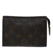 Pre-owned Canvas clutches Louis Vuitton Vintage , Brown , Dames