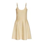 Jurk met bandjes Versace , Beige , Dames