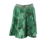 Groene Katoenen Rok Pinko , Green , Dames