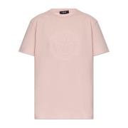 T-shirt met logo Versace , Pink , Dames