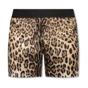 Zijden shorts Dolce & Gabbana , Brown , Heren