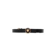 Leren riem Versace , Black , Dames