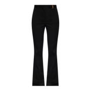 Wollen broek Versace , Black , Dames