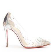 Pre-owned Fabric heels Christian Louboutin Pre-owned , Gray , Dames