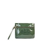 Logo Clutch Tas Sundek , Green , Dames