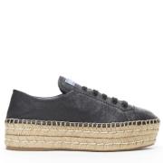 Pre-owned Leather espadrilles Prada Vintage , Black , Dames