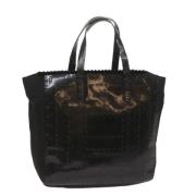 Pre-owned Leather totes Prada Vintage , Black , Dames