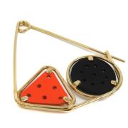 Pre-owned Leather brooches Loewe Pre-owned , Multicolor , Dames