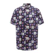 Multicolor korte mouwen knoopshirt Comme des Garçons , Multicolor , He...