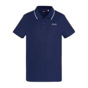 Katoenen Polo Shirt Paul Schott NYC , Blue , Heren