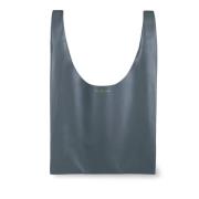 Kleine leren shopper tas in antraciet grijs Cortana , Gray , Dames