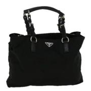 Pre-owned Nylon shoulder-bags Prada Vintage , Black , Dames