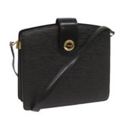 Pre-owned Leather shoulder-bags Louis Vuitton Vintage , Black , Dames