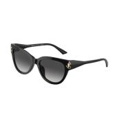 Stijlvolle zonnebril in donkergrijs Jimmy Choo , Black , Unisex