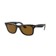 Klassieke Wayfarer Zonnebril Bruine Lenzen Ray-Ban , Black , Heren