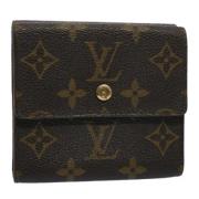 Pre-owned Canvas wallets Louis Vuitton Vintage , Brown , Dames