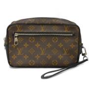 Pre-owned Leather clutches Louis Vuitton Vintage , Brown , Dames